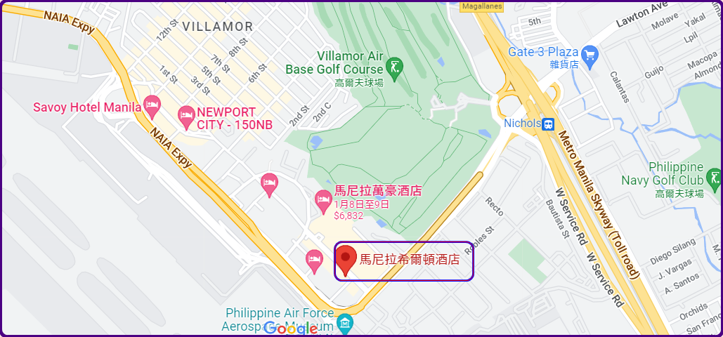 New Port區,希爾頓酒店Hilton Manila,菲律賓,馬尼拉,馬尼拉飯店