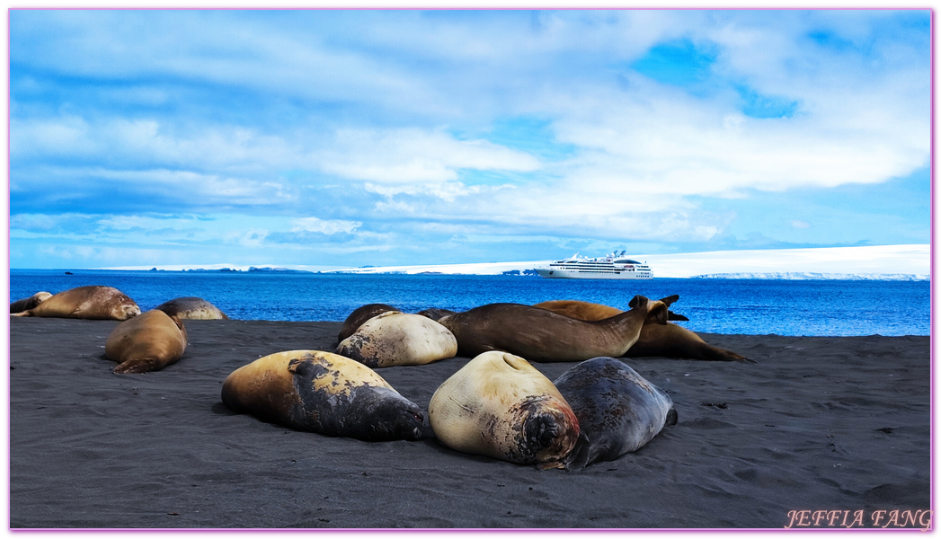 Antarctica,企鵝島Penguin Island,利文斯頓島Livingston Island,南極巡遊,南極旅遊,南極登島,南設得蘭群島South Shetlands,星輝號Le Lyrial,極地之旅,欺騙島,沃克灣漢那角Walker Bay in Hannah Point,特勒風灣Telefon Bay,迪塞普遜島Deception Island,迪肯峰Deacon Peak,鳳凰旅遊,龐洛PONANT郵輪