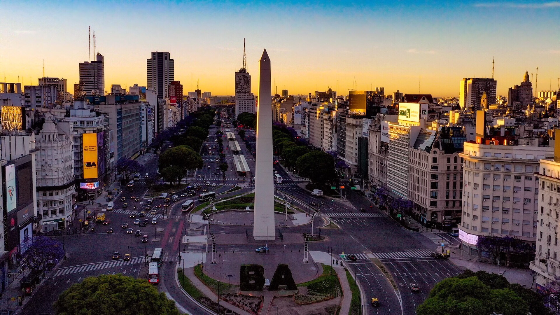 7月9日大道,Argentina,Buenos Aires,五月廣場,布宜諾斯艾利斯,布宜諾斯艾利斯主教座堂,方尖碑,阿根廷
