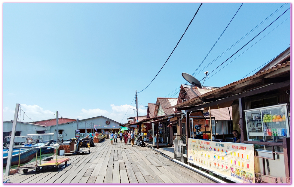 世界文化遺產區,喬治市George Town,姓氏橋 Clan Jetties,姓氏橋 Clan Jetties】最大的「姓周橋Chew Jetty」及最沒有商業氣息的「姓李橋Lee Jetty,檳城Penang,檳城水上村落,馬來西亞旅遊