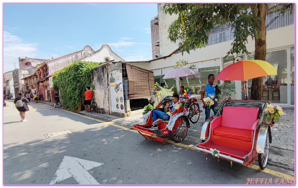 世界文化遺產區,喬治市George Town,喬治市魔鏡計劃(Mirrors Georgetown),壁畫藝術區,姊弟共騎,檳城Penang,爬牆小孩,追風少年,馬來西亞旅遊