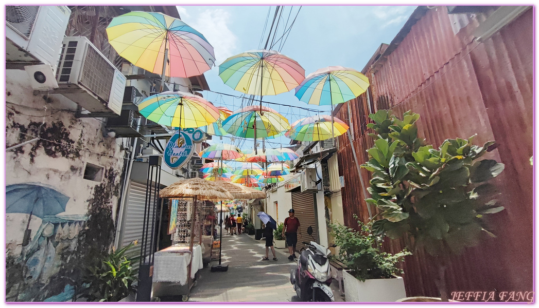 世界文化遺產區,喬治市George Town,喬治市魔鏡計劃(Mirrors Georgetown),壁畫藝術區,姊弟共騎,檳城Penang,爬牆小孩,追風少年,馬來西亞旅遊