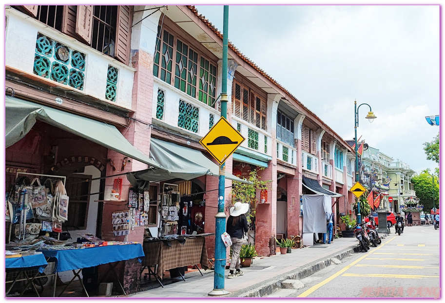 世界文化遺產區,喬治市George Town,喬治市魔鏡計劃(Mirrors Georgetown),壁畫藝術區,姊弟共騎,檳城Penang,爬牆小孩,追風少年,馬來西亞旅遊