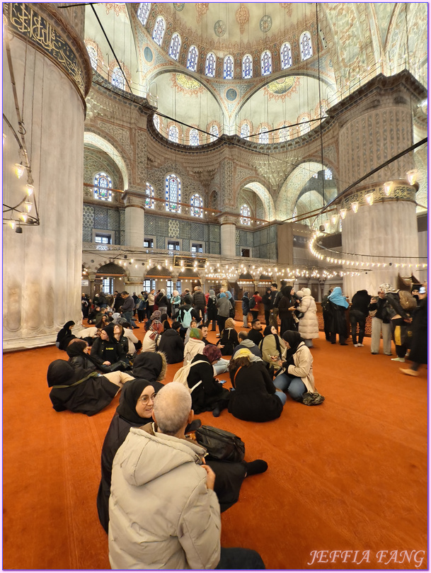伊斯坦堡 Istanbul,土耳其Turkiye,土耳其旅遊,藍色清真寺Blue Mosque蘇丹阿何密特清真寺Sultanahmet Camii
