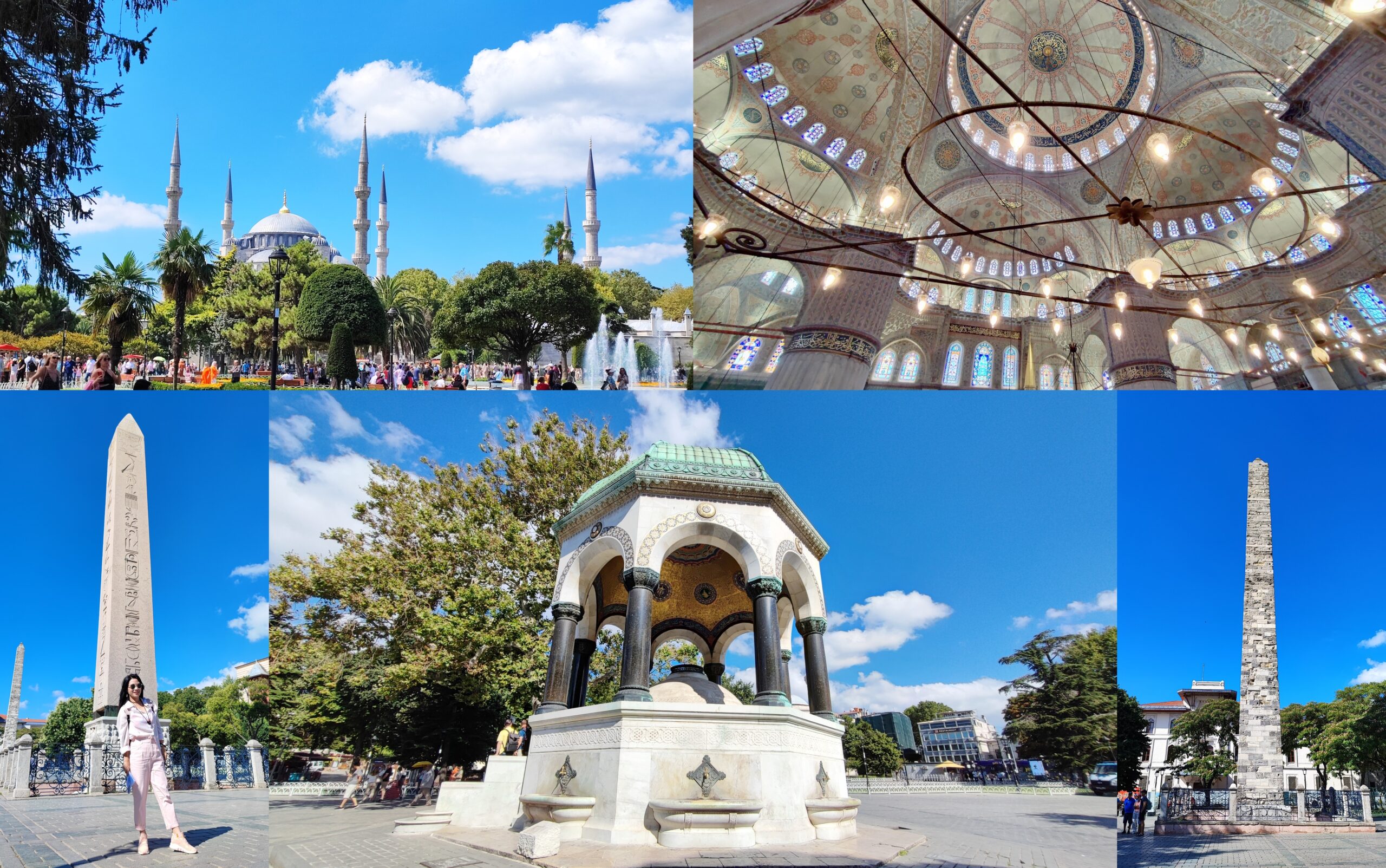 土耳其伊斯坦堡歷史半島區藍色清真寺及廣場