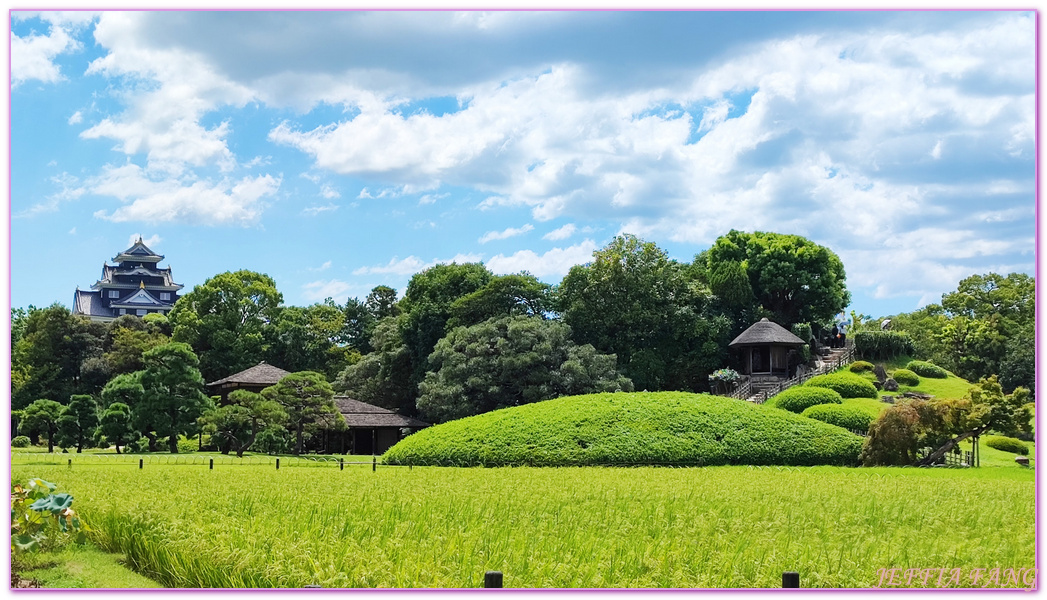 Okayama Korakuen Garden,岡山Okayama,岡山城,岡山後樂園,日本三大名園,日本旅遊,本州Honshu,米其林三星評價