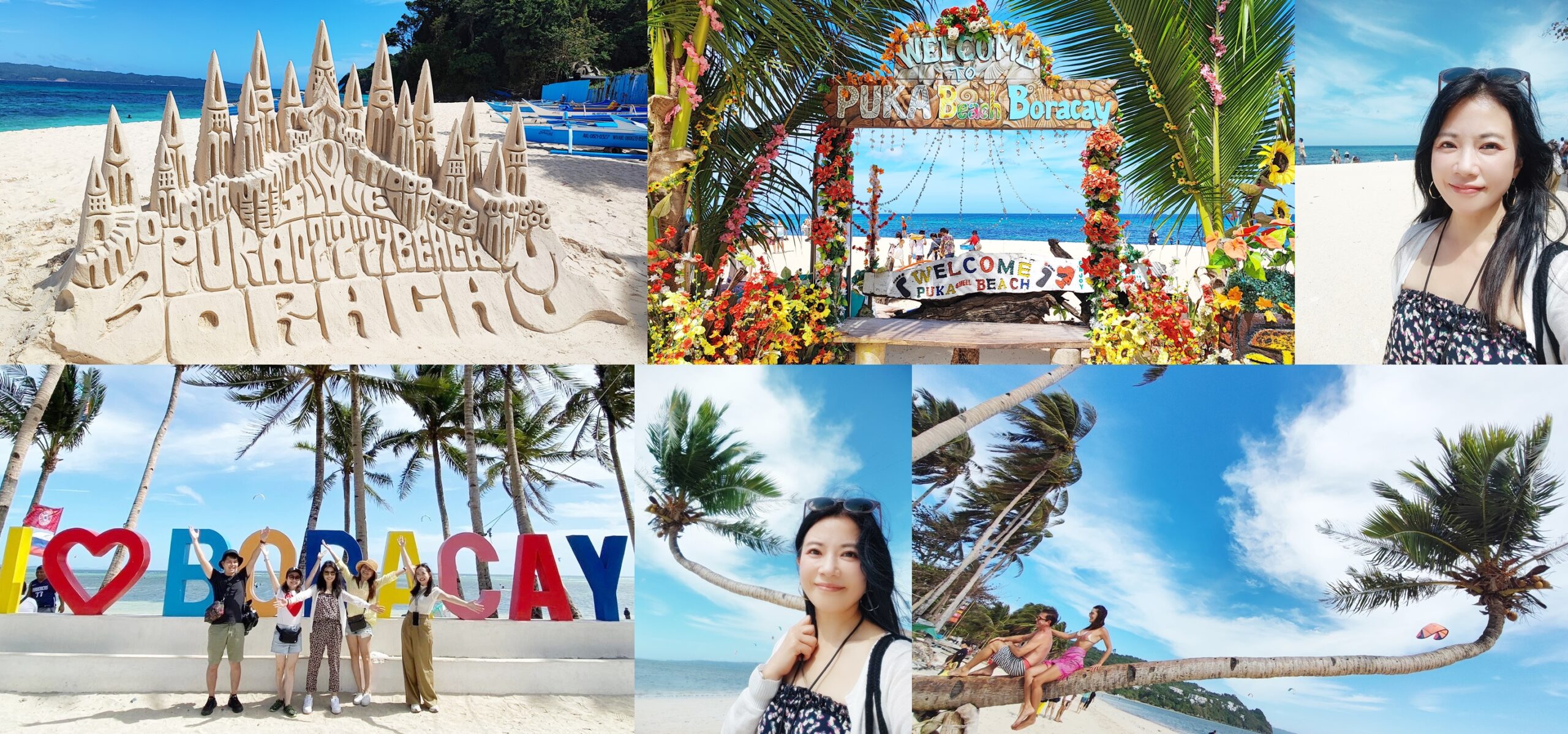 Boracay,布拉波海灘Bulabog Beach,拖曳傘,普卡貝殼海灘Puka Shell Beach,東南亞旅遊,沙雕城堡,滑板衝浪,菲律賓,長灘島觀光海灘,風帆船