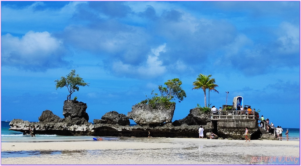 Boracay,一號碼頭,東南亞旅遊,聖母礁岩（Willy’s Rock）,菲律賓,風帆船(ＰＡＲＡＷ帕洛)賞夕陽