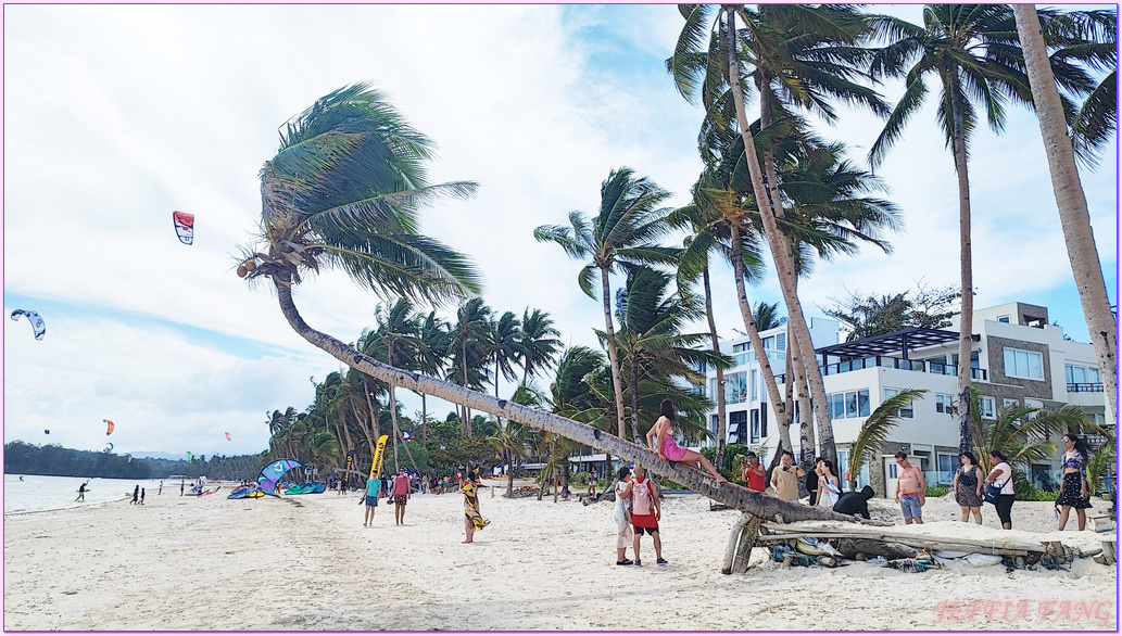 Boracay,布拉波海灘Bulabog Beach,拖曳傘,普卡貝殼海灘Puka Shell Beach,東南亞旅遊,沙雕城堡,滑板衝浪,菲律賓,長灘島觀光海灘,風帆船