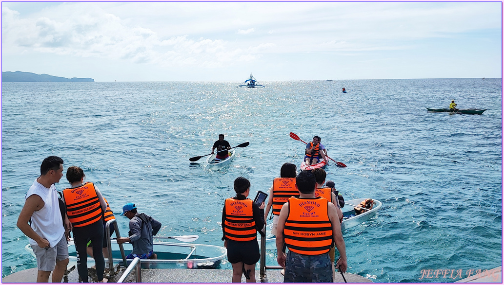 Boracay,拖曳傘,東南亞旅遊,海上UFO,鑽石號遊艇 Diamond Yacht,長灘島水晶鑽石號遊艇,長灘島海上活動,香蕉船,鳳凰旅遊長灘島海上活動自費表