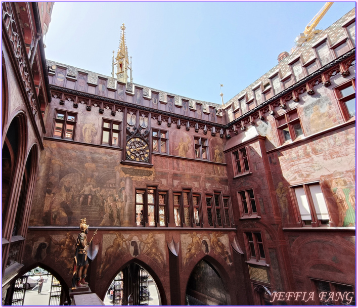 寰宇精品河輪UNIWORD Boutique River Cruises,巴塞爾Basel,巴塞爾大教堂Basler Münste,巴塞爾市政廳Basel Rathaus,歐洲Europe,瑞士Switzerland,聖馬丁噴泉Sevogel Brunnen,萊茵河Rhine River