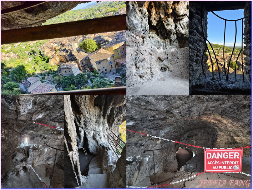Rocher et grottes troglodytes de Cotignac,普羅旺斯Provence,法國France,法國旅遊,科蒂尼亞克 Cotignac