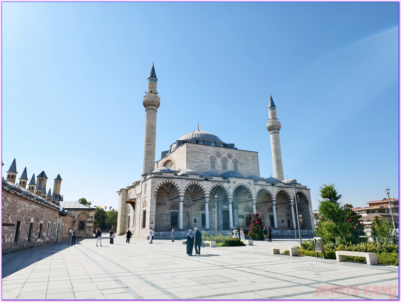 土耳其Turkiye,土耳其旅遊,塞利米耶清真寺Konya Sultan Selim Cami,孔亞Konya,安納托利亞Anatolia文化,旋轉舞,梅夫拉納博物館Ｍevlana Muzesi,阿拉丁清真寺Keykubad Mosque