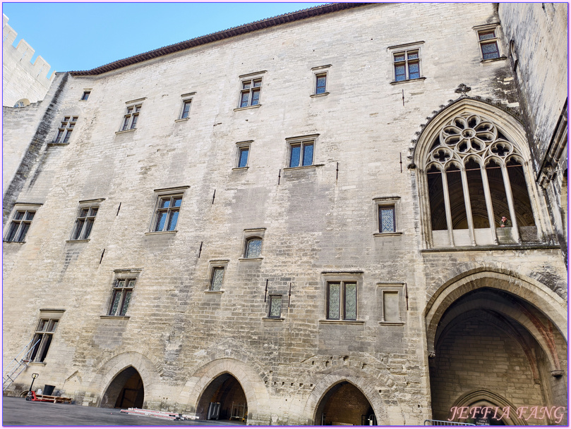世界文化遺產,亞維儂Avignon,亞維儂老城區,教皇宮Palais des Papes,普羅旺斯Provence,沃克呂茲省Vaucluse,法國France,法國旅遊