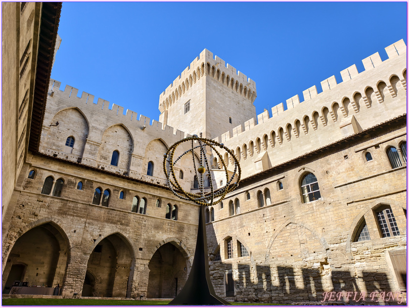 世界文化遺產,亞維儂Avignon,亞維儂老城區,教皇宮Palais des Papes,普羅旺斯Provence,沃克呂茲省Vaucluse,法國France,法國旅遊