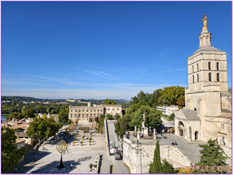 世界文化遺產,亞維儂Avignon,亞維儂老城區,教皇宮Palais des Papes,普羅旺斯Provence,沃克呂茲省Vaucluse,法國France,法國旅遊