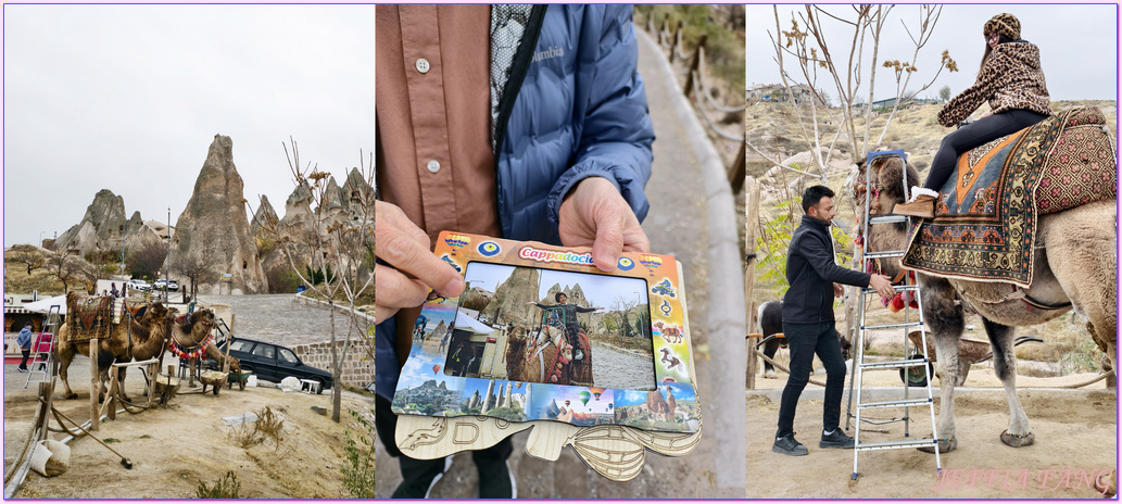 卡帕多奇亞Cappadocia,土耳其Turkiye,土耳其旅遊,格雷梅Goreme,烏奇沙城堡Uchisar Castle,獵人谷Hunting Valley,駱駝岩Camel Rock,鴿子谷Pigeon Valley