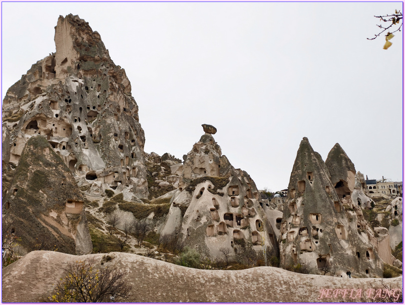 卡帕多奇亞Cappadocia,土耳其Turkiye,土耳其旅遊,格雷梅Goreme,烏奇沙城堡Uchisar Castle,獵人谷Hunting Valley,駱駝岩Camel Rock,鴿子谷Pigeon Valley