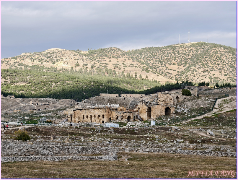 世界自然文化雙遺產,土耳其Turkiye,土耳其愛情海區,土耳其旅遊,希拉波里斯古城Hierapolis,帕穆卡麗PAMUKKALE棉堡
