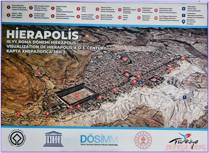 世界自然文化雙遺產,土耳其Turkiye,土耳其愛情海區,土耳其旅遊,希拉波里斯古城Hierapolis,帕穆卡麗PAMUKKALE棉堡 世界自然文化雙遺產,土耳其Turkiye,土耳其愛情海區,土耳其旅遊,希拉波里斯古城Hierapolis,帕穆卡麗PAMUKKALE棉堡