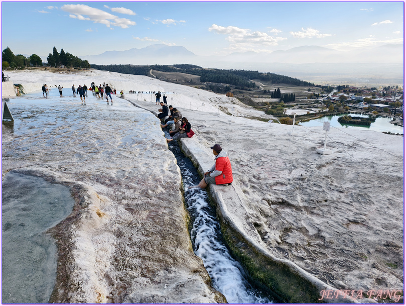 世界自然文化雙遺產,土耳其Turkiye,土耳其愛情海區,土耳其旅遊,希拉波里斯古城Hierapolis,帕穆卡麗PAMUKKALE棉堡