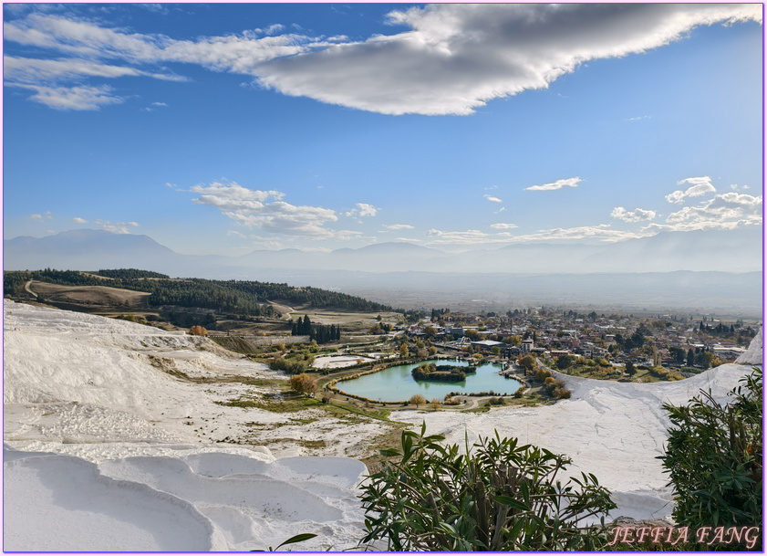 世界自然文化雙遺產,土耳其Turkiye,土耳其愛情海區,土耳其旅遊,希拉波里斯古城Hierapolis,帕穆卡麗PAMUKKALE棉堡
