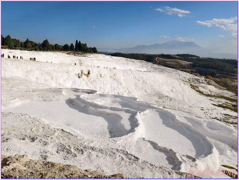 世界自然文化雙遺產,土耳其Turkiye,土耳其愛情海區,土耳其旅遊,希拉波里斯古城Hierapolis,帕穆卡麗PAMUKKALE棉堡