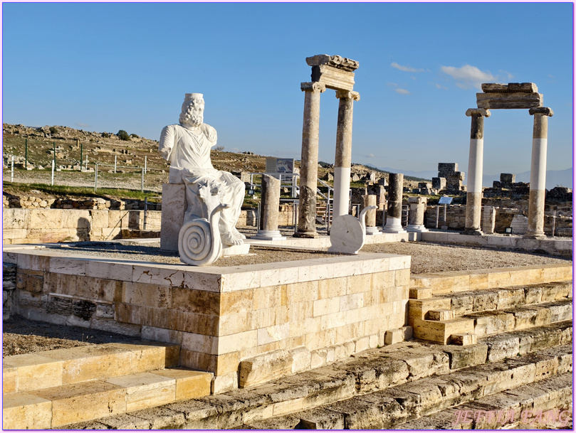 世界自然文化雙遺產,土耳其Turkiye,土耳其愛情海區,土耳其旅遊,希拉波里斯古城Hierapolis,帕穆卡麗PAMUKKALE棉堡