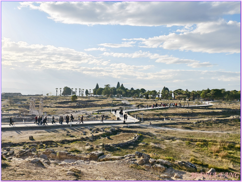 世界自然文化雙遺產,土耳其Turkiye,土耳其愛情海區,土耳其旅遊,希拉波里斯古城Hierapolis,帕穆卡麗PAMUKKALE棉堡