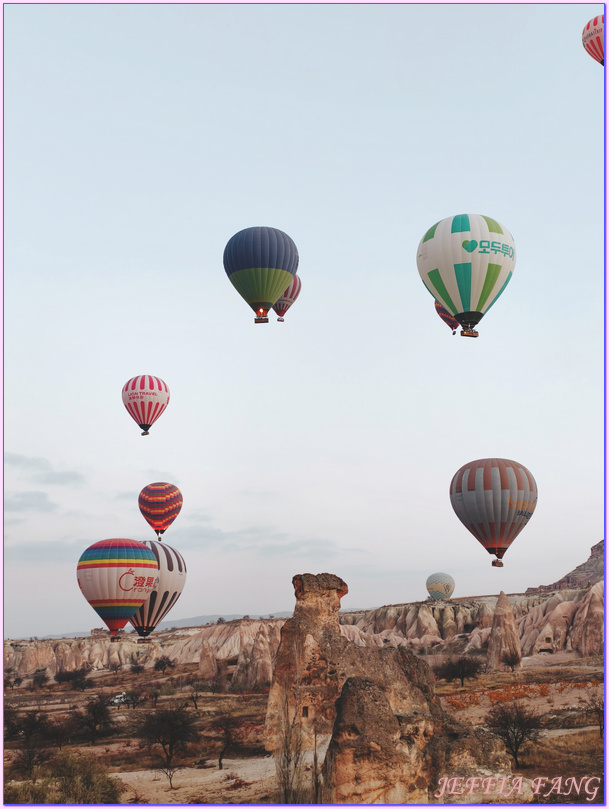 卡帕多奇亞Cappadocia,卡帕多奇亞熱氣球飛行Air Ballooning in Cappadocia,土耳其Turkiye,土耳其旅遊