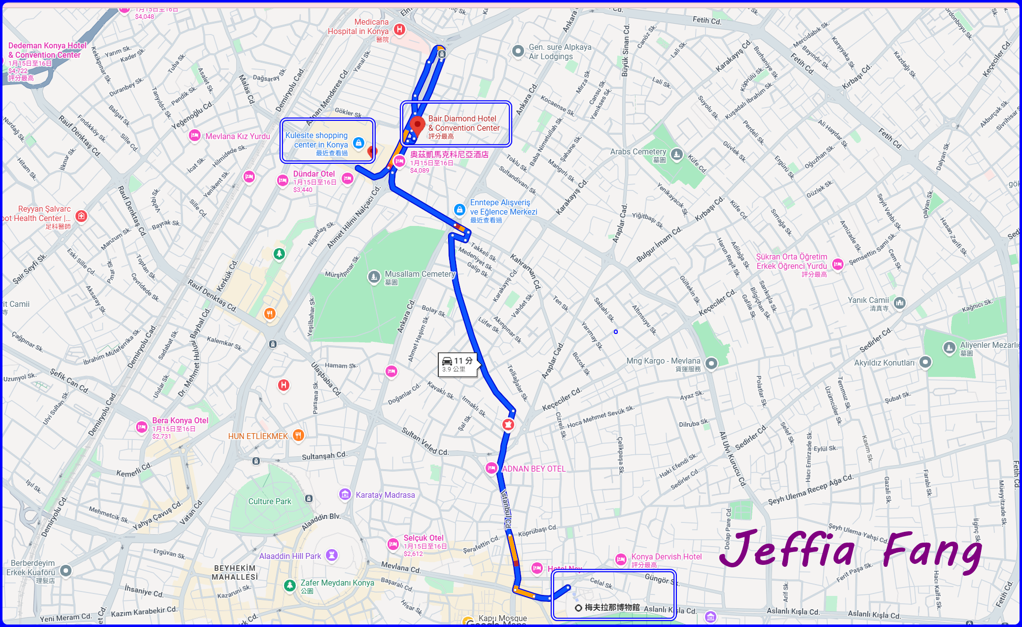 土耳其Turkiye,土耳其旅遊,孔亞Konya,孔亞山丘鑽石酒店及會議中心 Bayır Diamond Hotel & Convention Center Konya,孔亞飯店