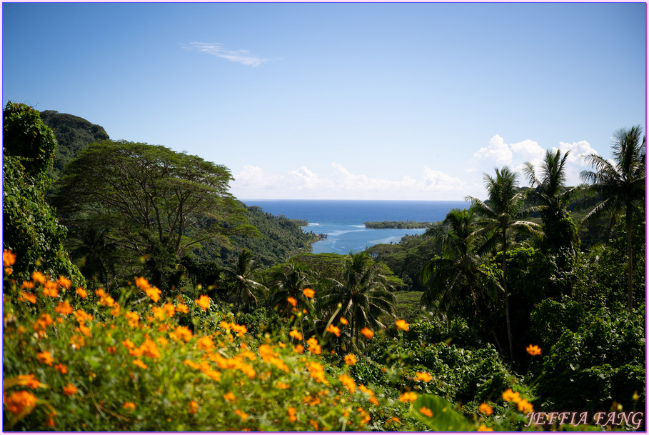 保羅高更號郵輪Paul Gauguin Cruises,大溪地Tahiti,法屬玻里尼西亞FrenchPolynesia,社會群島Society Islands,胡阿希內島Huahine