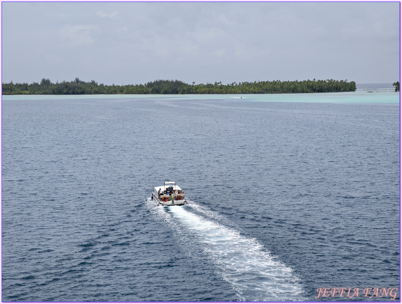 保羅高更號郵輪Paul Gauguin Cruises,大溪地Tahiti,法屬玻里尼西亞FrenchPolynesia,社會群島Society Islands,莫圖瑪哈娜島Motu Mahana,龐洛PONANT郵輪