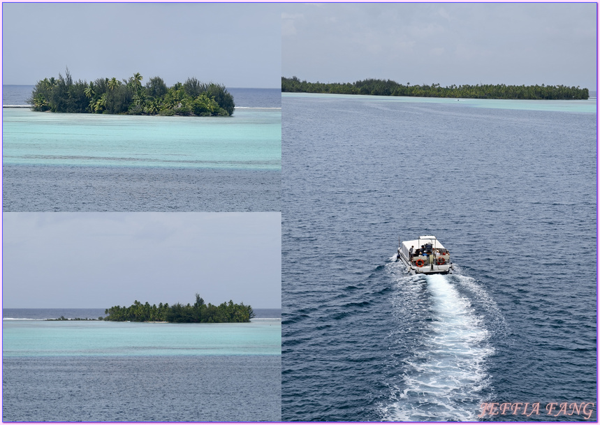 保羅高更號郵輪Paul Gauguin Cruises,大溪地Tahiti,法屬玻里尼西亞FrenchPolynesia,社會群島Society Islands,莫圖瑪哈娜島Motu Mahana,龐洛PONANT郵輪