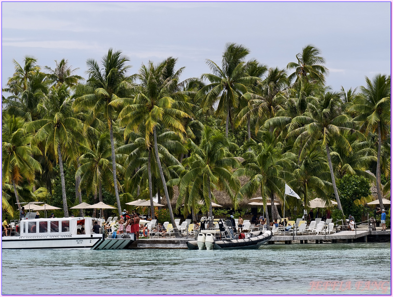 保羅高更號郵輪Paul Gauguin Cruises,大溪地Tahiti,法屬玻里尼西亞FrenchPolynesia,社會群島Society Islands,莫圖瑪哈娜島Motu Mahana,龐洛PONANT郵輪