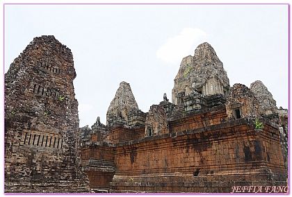 吳哥外圍遺址群,吳哥窟旅遊,柬埔寨,柬埔寨旅遊,比粒寺PRE RUP變身塔 @傑菲亞娃 JEFFIA FANG