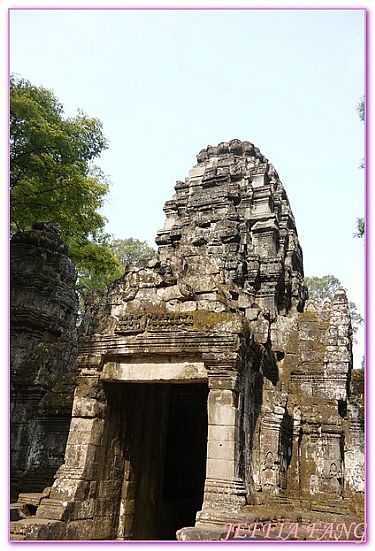 吳哥外圍遺址群,吳哥窟旅遊,普力坎PREAH KHAN寶劍塔,柬埔寨,柬埔寨旅遊 @傑菲亞娃 JEFFIA FANG