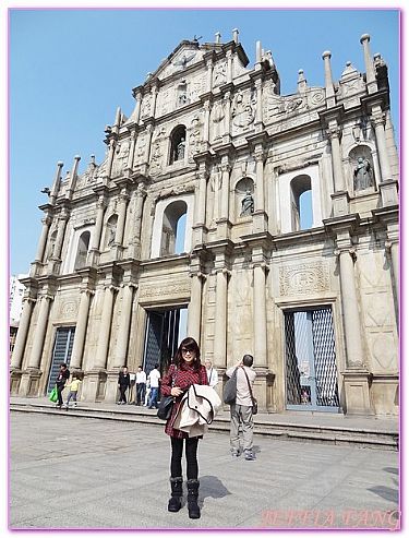 大陸,景點（世界遺產）,澳門旅遊,澳門自由行,議事亭前地大三巴牌坊大炮台 @傑菲亞娃 JEFFIA FANG